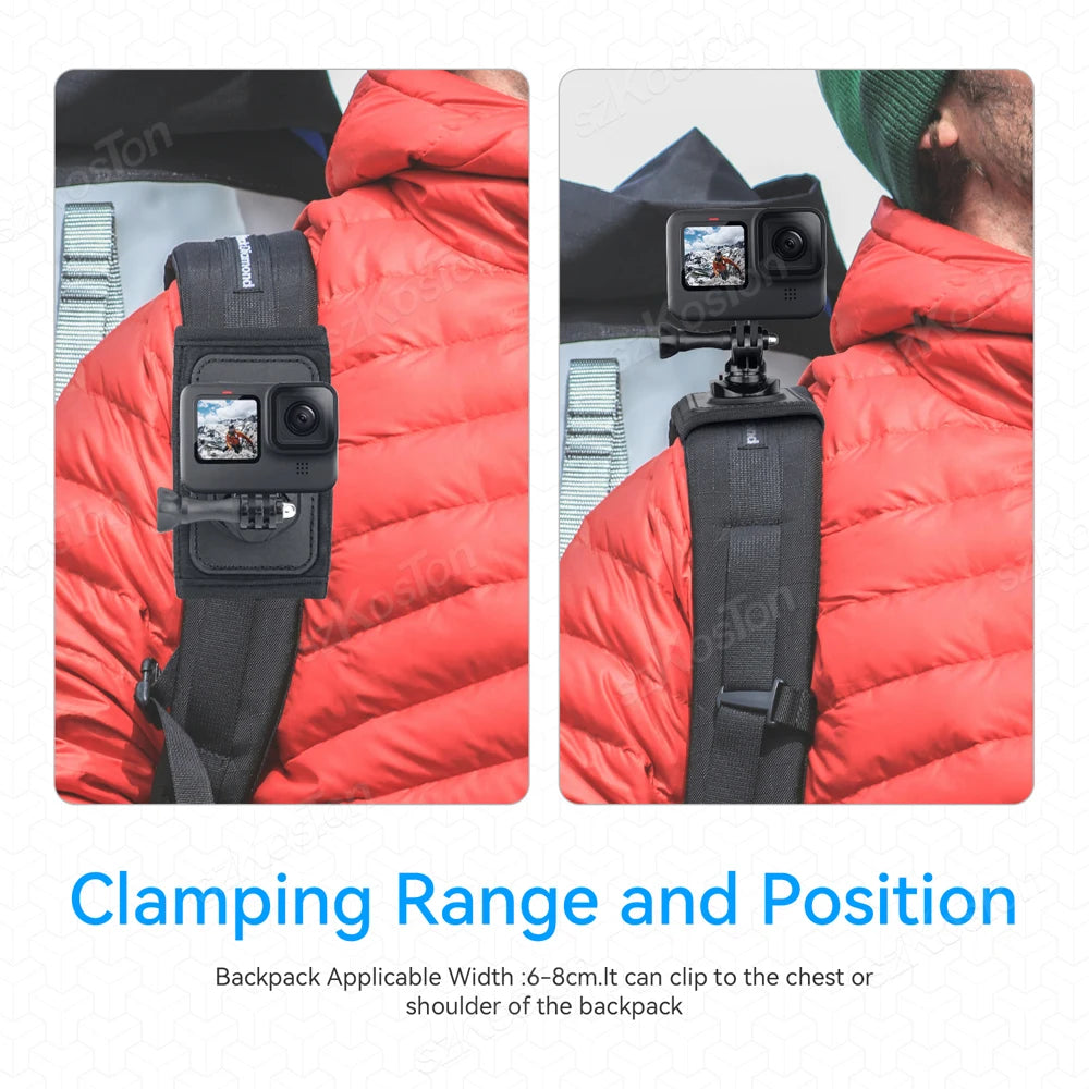 Backpack camera mount